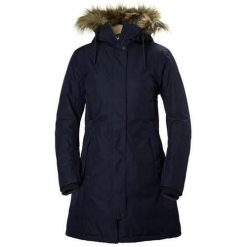Kurtka uniwersalna damska Helly Hansen Mayen Parka. Niebieskie płaszcze Helly Hansen, uniwersalny, bez wzorów, sportowe, z kapturem. W wyprzedaży za 896.60 zł.