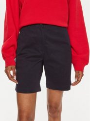 Gant Szorty materiałowe Chino 4020078 Granatowy Slim Fit. Niebieskie szorty Gant, bez wzorów, z bawełny. Za 769.99 zł.