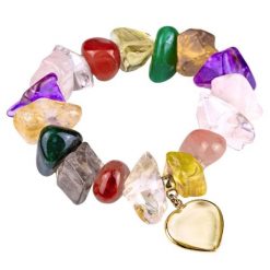 SAMBA Bransoletka kwarc serce. Czerwone bransoletki Samba Gems, z ametystem, metalowe. Za 338.00 zł.