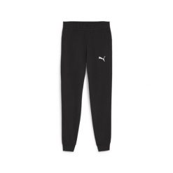 Spodnie dresowe Puma TeamFinal. Czarne spodnie sportowe Puma, bez wzorów, z bawełny, do biegania. Za 149.00 zł.