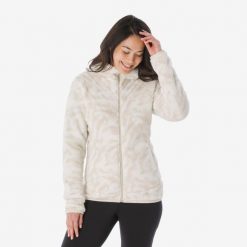Polar turystyczny damski Quechua NH500 Warm. Brązowe bluzy z polaru QUECHUA, m, bez wzorów, z dzianiny, trekkingowe. Za 149.99 zł.