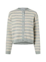 More & More Kardigan damski Kobiety beżowy|szary w paski, 34. Brązowe swetry More & More, uniwersalny, bez wzorów, z syntetyku, bez ramiączek. Za 279.95 zł.