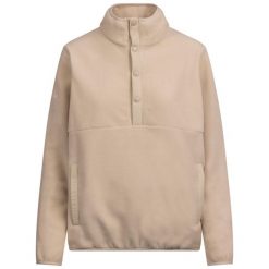 Opończa Trespass - damski polar At200 Soft Stone. Brązowe bluzy z polaru Trespass, bez wzorów, z polaru, trekkingowe. Za 284.99 zł.