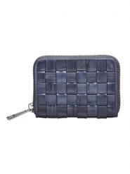 Becksöndergaard Skórzany portfel w kolorze granatowym - 10,5 x 7,5 cm rozmiar: onesize. Niebieskie portfele Becksöndergaard, bez wzorów, z materiału. Za 113.99 zł.