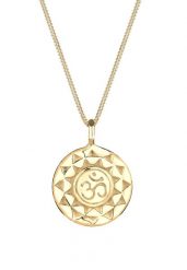 Elli Damski talizman Yoga Om Mantra, srebro próby 925 Sterling Silver Naszyjniki 1 ct. Szare naszyjniki Elli, z materiału, srebrne. Za 328.99 zł.