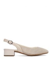 Rieker Czółenka CEO-43458-60 Beżowy jasny. Brązowe czółenka Rieker, bez wzorów, ze skóry, bez obcasa, bez zapięcia. Za 329.99 zł.