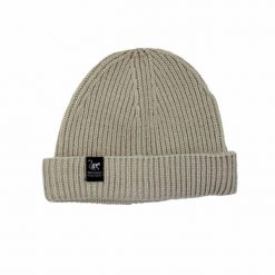 Czapka Docker – rozmiar uniwersalny – poliester z recyklingu (kremowa). Białe czapki z daszkiem SURF MONKEY, bez wzorów, z materiału. Za 119.95 zł.