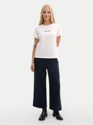 Tom Tailor T-Shirt 1045543 Biały Regular Fit. Białe t-shirty Tom Tailor, l, bez wzorów, z bawełny, bez kołnierzyka, bez ramiączek. Za 69.99 zł.