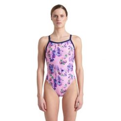 Strój Kąpielowy damski Arena Rose Texture Swimsuit Xcro. Czerwone stroje jednoczęściowe Arena, bez wzorów, eleganckie. Za 169.99 zł.