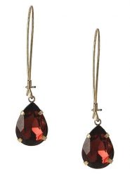 Otazu Pozłacane kolczyki z kryształami Swarovski rozmiar: onesize. Brązowe kolczyki Otazu, z kryształem, pozłacane. Za 100.99 zł.