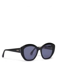 Barbour Okulary przeciwsłoneczne BA8122C1 Czarny. Czarne okulary przeciwsłoneczne Barbour, bez wzorów, z tworzywa sztucznego, plastikowe. Za 519.99 zł.