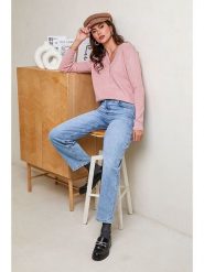 Soft Cashmere Sweter w kolorze jasnoróżowym rozmiar: 34/36. Różowe swetry Soft Cashmere, bez wzorów, z kaszmiru, bez ramiączek. Za 109.00 zł.