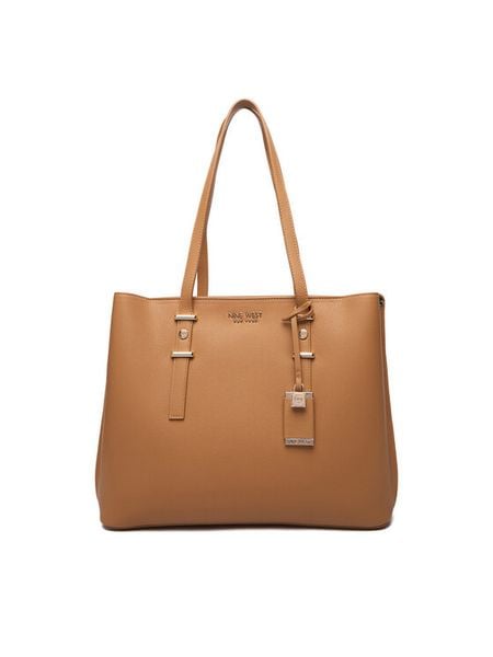 Nine West Torebka CEO-Gracea-LDA8265 Brązowy. Brązowe shopper bag Nine West, bez wzorów, z materiału, bez dodatków. Za 279.99 zł.