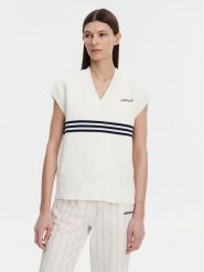 Adidas Sweter 3-Stripes JJ3486 Biały Loose Fit. Białe swetry adidas, l, bez wzorów, z syntetyku, bez ramiączek. Za 269.99 zł.
