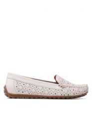 Lasocki Mokasyny EST-AMRITA-02 Biały. Białe mokasyny Lasocki, bez wzorów, ze skóry. Za 118.99 zł.