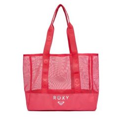 Torebka Roxy. Czerwone shopper bag Roxy, bez wzorów, bez dodatków. Za 99.99 zł.