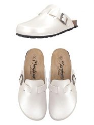 Maryplaid Klapki w kolorze białym rozmiar: 40. Białe klapki maryplaid, bez wzorów, z materiału, klasyczne, bez obcasa, bez zapięcia. Za 86.99 zł.