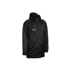 PARKA do rugby CLUB R500 Czarna. Czarne płaszcze OFFLOAD, l, bez wzorów, z materiału, bez kaptura. Za 269.99 zł.