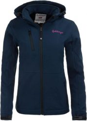 Damska kurtka softshell Spitsbergen Norway 3-warstwowa granatowa. Niebieskie kurtki Erima, m, bez wzorów, z dzianiny, bez kaptura. Za 363.99 zł.