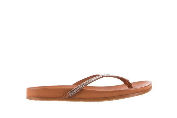 Japonki Bayla-163 17-189 Tan, Brąz, Skóra naturalna - 37. Brązowe japonki Bayla, bez wzorów, z materiału. W wyprzedaży za 44.10 zł.