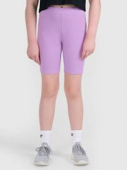 4F Szorty w kolorze fioletowym rozmiar: 146. Różowe szorty 4f, bez wzorów, prążkowane. Za 19.99 zł.