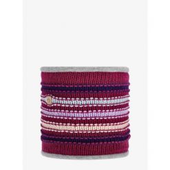 Komin na szyję E9 Tubo Stripe 2.2 - sangria. Czerwone szaliki i kominy E9, bez wzorów. Za 140.99 zł.