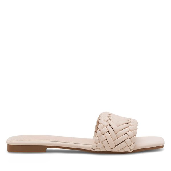 Klapki DeeZee. Brązowe klapki DeeZee, bez wzorów, bez obcasa, bez zapięcia. Za 69.99 zł.