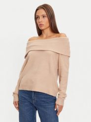Brave Soul Sweter LK-248EVERLYNB Beżowy Regular Fit. Brązowe swetry Brave Soul, m, bez wzorów, z syntetyku, bez ramiączek. Za 69.99 zł.