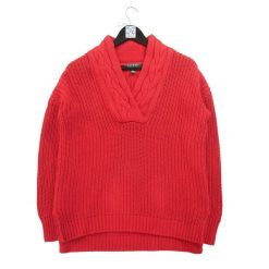 Kobaltowy sweter dla kobiet. Czerwone swetry Ralph Lauren, m, bez wzorów, z materiału, eleganckie, bez ramiączek. Za 59.60 zł.