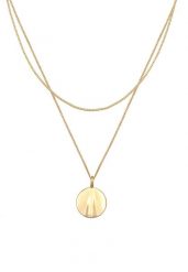Elli Damski warstwowy z zawieszką w kształcie fali ze srebra próby 925 Sterling Silver Naszyjniki 1 ct. Szare naszyjniki Elli, z materiału, srebrne. Za 328.99 zł.