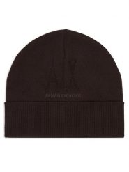 Armani Exchange Czapka XW001445 AF11896 U6032 Brązowy ciemny. Brązowe czapki zimowe Armani Exchange, bez wzorów, z wełny. Za 264.99 zł.