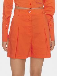 Patrizia Pepe Szorty materiałowe 2P1617/A23-R825 Pomarańczowy Regular Fit. Brązowe szorty Patrizia Pepe, bez wzorów, z bawełny. Za 1,139.00 zł.