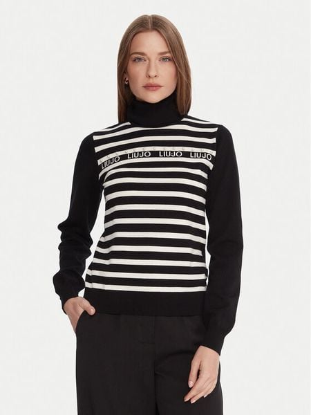 Liu Jo Sport Golf TF5219 MS63L Czarny Regular Fit. Czarne swetry Liu Jo Sport, l, bez wzorów, z syntetyku, sportowe, bez ramiączek. Za 379.99 zł.