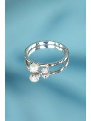 Maison héritage PARIS Złoty pierścionek "Dazzling pearl" z diamentem rozmiar: 54. Białe pierścionki maison héritage PARIS, z diamentem, złote. Za 1,043.99 zł.