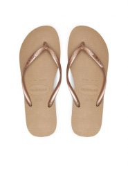 Havaianas Japonki 4000030.3581 Złoty. Żółte japonki Havaianas, bez wzorów, z syntetyku. Za 79.99 zł.