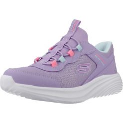 Buty SKECHERS BOUNDER PRO Fioletowy. Fioletowe trekkingi Skechers, bez wzorów, z syntetyku, bez zapięcia, trekkingowe. Za 189.99 zł.