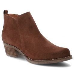 Brązowe Kowbojki Hee Stylowe Zamszowe Buty Damskie. Brązowe kozaki Hee, na jesień, bez wzorów, z jeansu, eleganckie, bez obcasa, na obcasie, bez zapięcia. Za 365.99 zł.