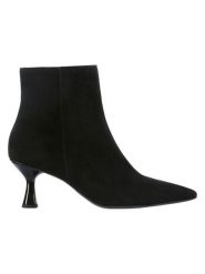 Högl Skórzane botki w kolorze czarnym rozmiar: 39. Czarne botki Högl, bez wzorów, ze skóry, eleganckie, bez obcasa, bez zapięcia. Za 394.95 zł.