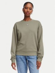 HUGO Bluza Delessa 50534344 Zielony Regular Fit. Zielone bluzy Hugo, xxl, bez wzorów, z bawełny, bez ramiączek, bez kaptura. Za 399.99 zł.