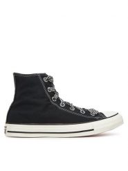 Converse Trampki Chuck Taylor All Star Gingham A13661C Czarny. Czarne trampki Converse, bez wzorów, z materiału, retro, bez zapięcia. Za 299.99 zł.
