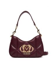 LOVE MOSCHINO Torebka JC4080PP1NLC0552 Bordowy. Czerwone torebki klasyczne Love Moschino, bez wzorów, ze skóry, bez dodatków. Za 749.99 zł.