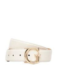 Guess Pasek Damski 177071 Biały. Białe paski Guess, z aplikacjami, ze skóry. Za 164.50 zł.