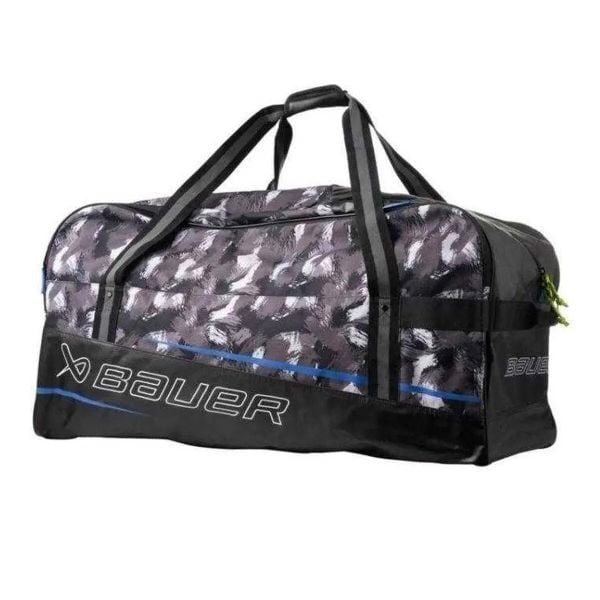Torba Hokejowa Premium Jeden Rozmiar. Czarne torby sportowe Bauer, bez wzorów, z materiału. Za 654.99 zł.