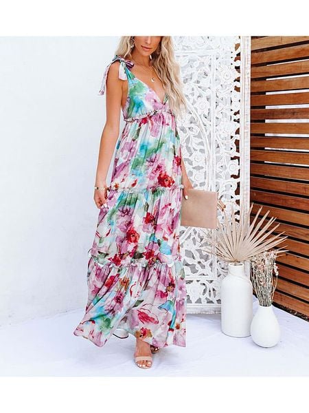 LA Angels Sukienka ze wzorem rozmiar: M. Sukienki LA Angels, na imprezę, m, bez wzorów, bez kołnierzyka, bez ramiączek, maxi. Za 174.84 zł.