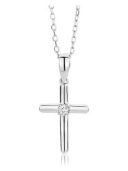 Diamant Exquis Złoty naszyjnik z diamentową zawieszką - dł. 45 cm rozmiar: onesize. Szare naszyjniki Diamant Exquis, z materiału, z diamentem, złote. Za 1,087.99 zł.