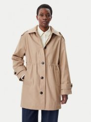 Tommy Hilfiger Parka Essential WW0WW43742 Beżowy Regular Fit. Brązowe płaszcze Tommy Hilfiger, bez wzorów, z bawełny, bez kaptura. Za 799.99 zł.