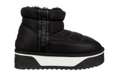 Śniegowce D Franklin Nordic V2 Low Bomb Black 206013, Czarny, Materiał - 36. Czarne śniegowce D.Franklin, bez wzorów, z gumy, bez zapięcia. W wyprzedaży za 179.10 zł.