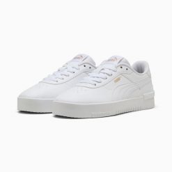 Puma Buty Jola 39841302. Białe buty treningowe Puma, bez wzorów, z gumy, bez zapięcia, tenisowe. Za 201.99 zł.