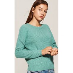 Sweter o ryżowym splocie - Turkusowy. Swetry marki DOMYOS. W wyprzedaży za 39.99 zł.