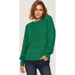 Sweter oversize - Zielony. Swetry marki INESIS. W wyprzedaży za 39.99 zł.